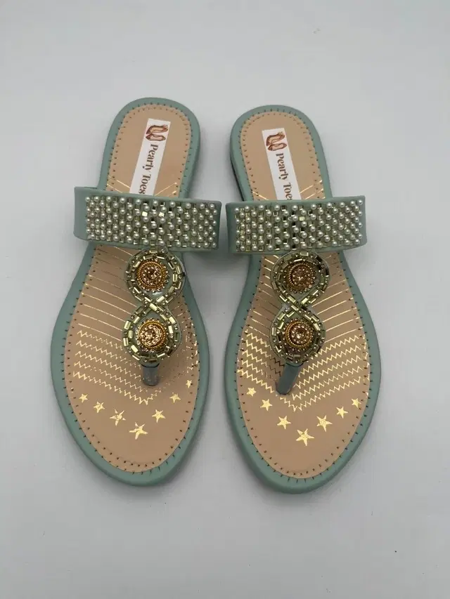 Flats for Women (Gold & Grey, 5)