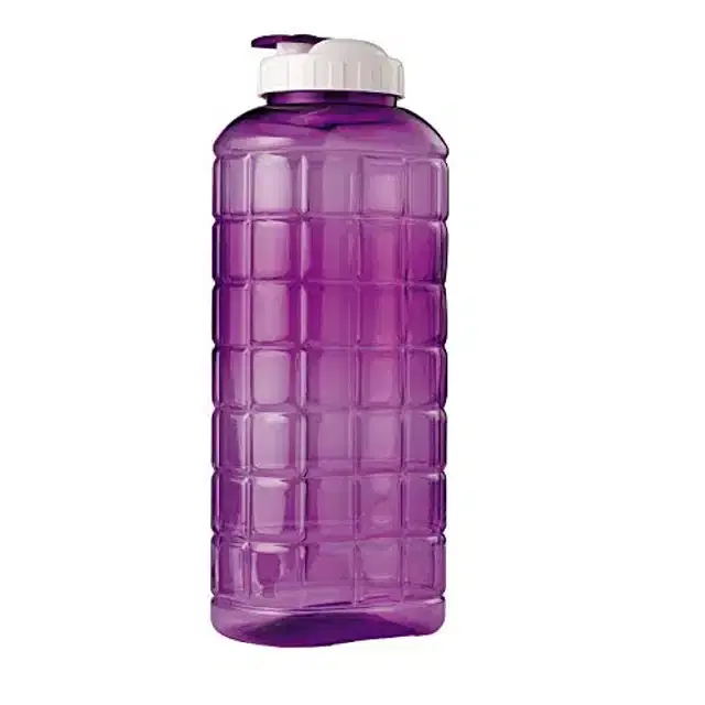 Airtight Plastic Water Bottle with Lid, Purple, 1500 ml