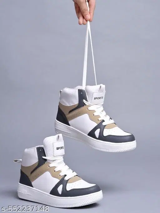 Shoetopia Colorblocked Synthetic Sneakers for Girls (Multicolor, 12-13 Years)