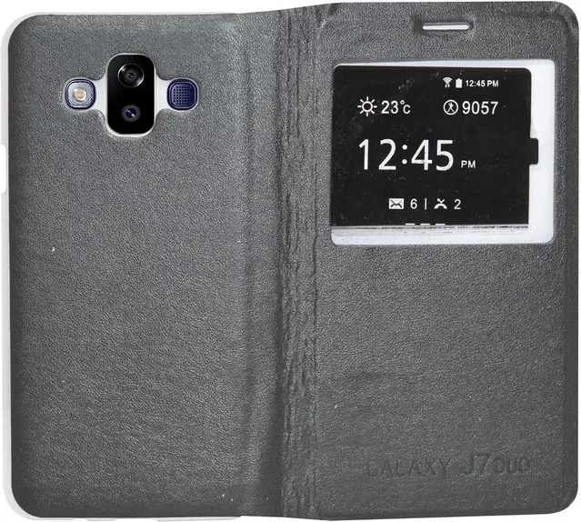 Flip Mobile Cover for Samsung J7 Duo - SM-J720F, Multicolor