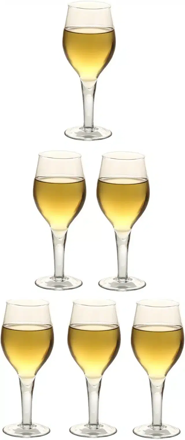 Liquor cum Cocktail Glasses, Transparent, 250 ml, Pack of 6