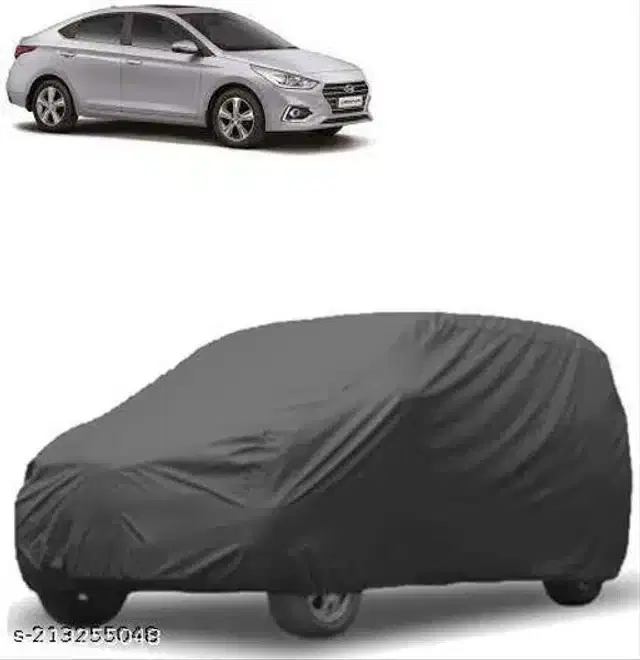 Taffeta Waterproof Car Cover for Hyundai Fluidic Verna, Multicolor