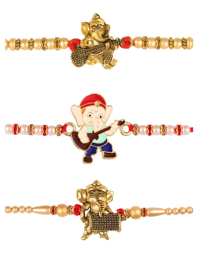 Designer Cartoon Characters Rakhi for Kids, Multicolor, Pack of 3