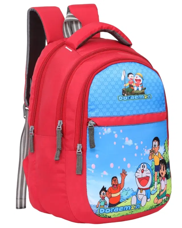 Polyester Backpack for Kids, Red, 25 L