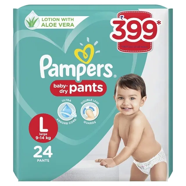 Pampers Diaper Pants - L (24 Pc)