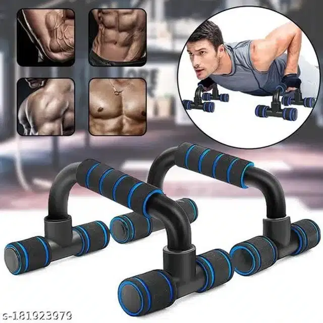 Portable Push-Up Handles, Black & Blue