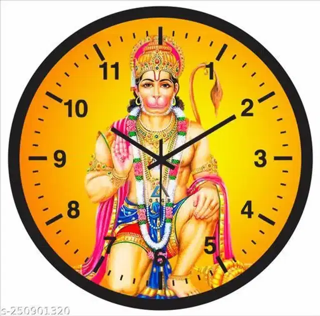 Round Analog Wall Clock, Multicolor, 10x10 inches