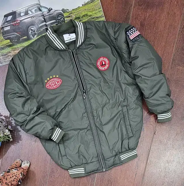 Full Sleeves Jacket for Kids (Olive, 24)