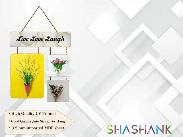 Wooden Wall Hangers for Office and Living Room, Multicolor