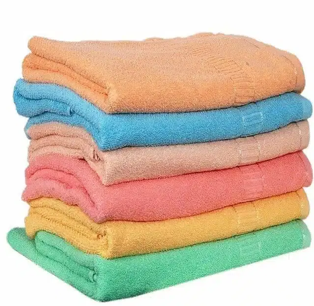 Cotton High Absorbent Antibacterial Hand Towels, Pack of 6, Multicolor, 12x18 inches