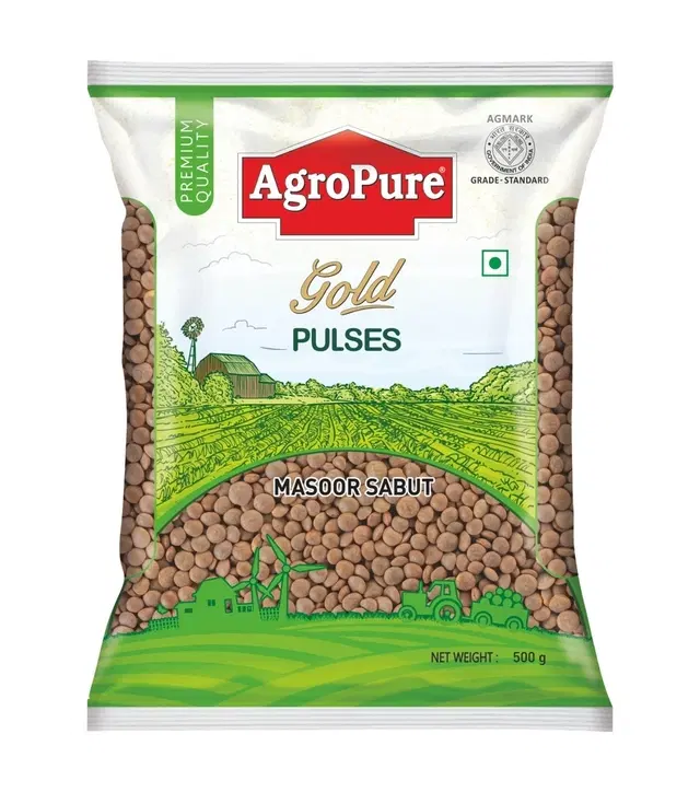 Agropure Gold Masoor Sabut Dal 500 g