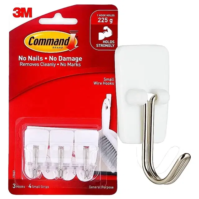Command Small Wire Hooks: 3 Pieces