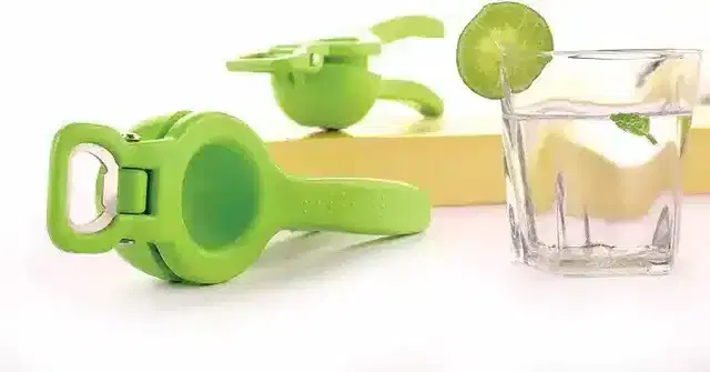 K Kudos Stainless Steel Plastic 2 In 1 Lemon Squeezer & Cap Opener