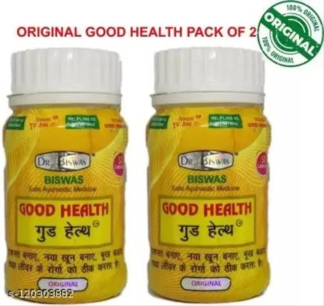 Good Health Dr. Biswas Safe Ayurvedic Capsules For Overall Health Pack Of 2, 50X2