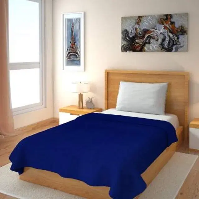 Fleece Blanket, Blue, 60x90 Inches