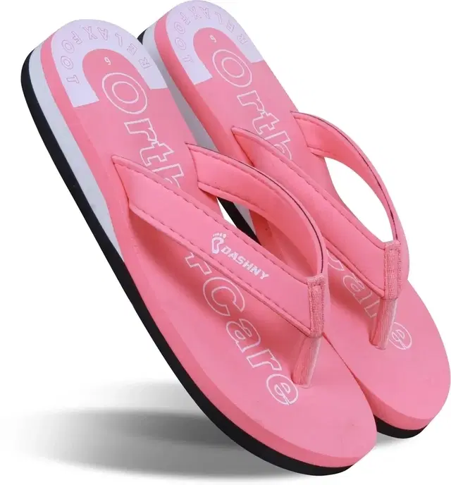 PVC Slippers for Women (Pink, 5)