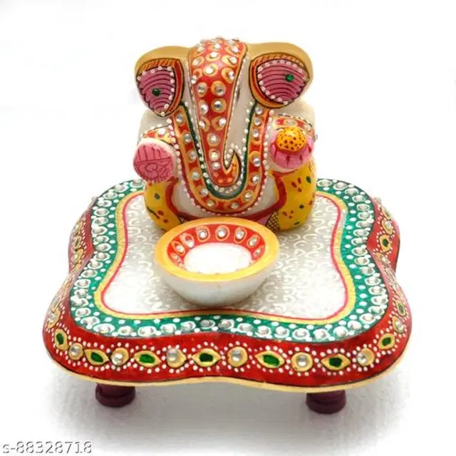 Marble Decorative Showpiece, Multicolor