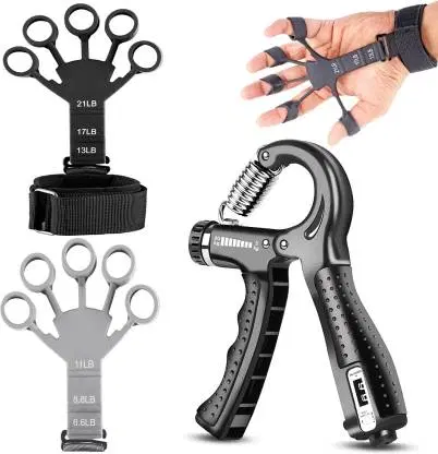 Hand Power Gripper & Finger Resistance Band