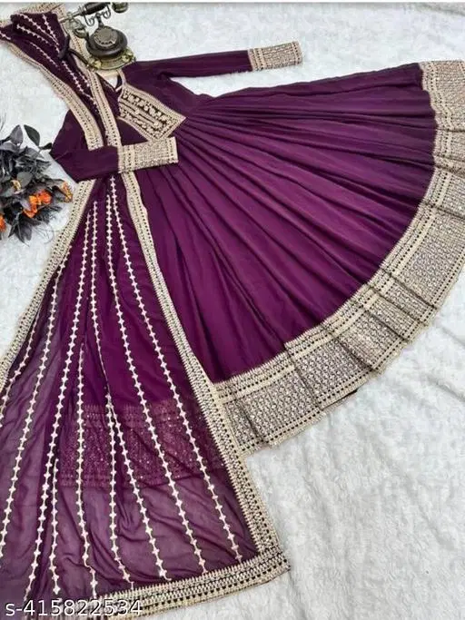 Stylish Capes, Shrugs & Ponchos for Women (Purple, S)