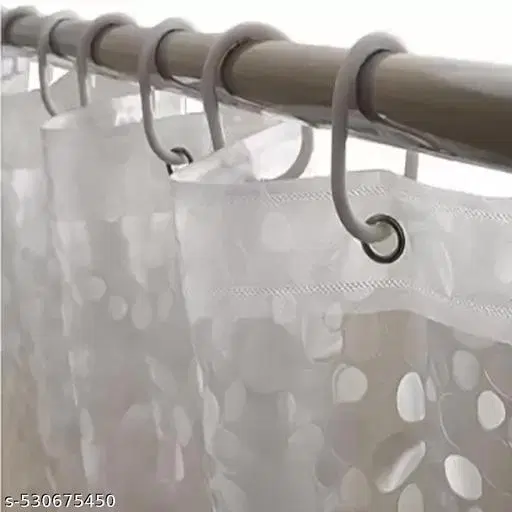 KANUSHI Industries® 5 Feet 1 Pieces Transparent Bath Curtain and AC Curtain..