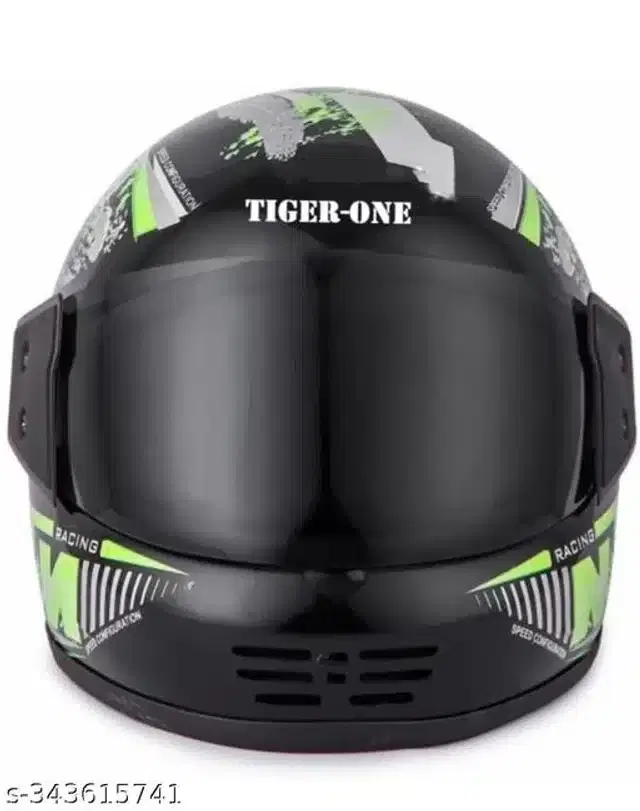 Full Face Helmet for Men & Women, Black & Neon