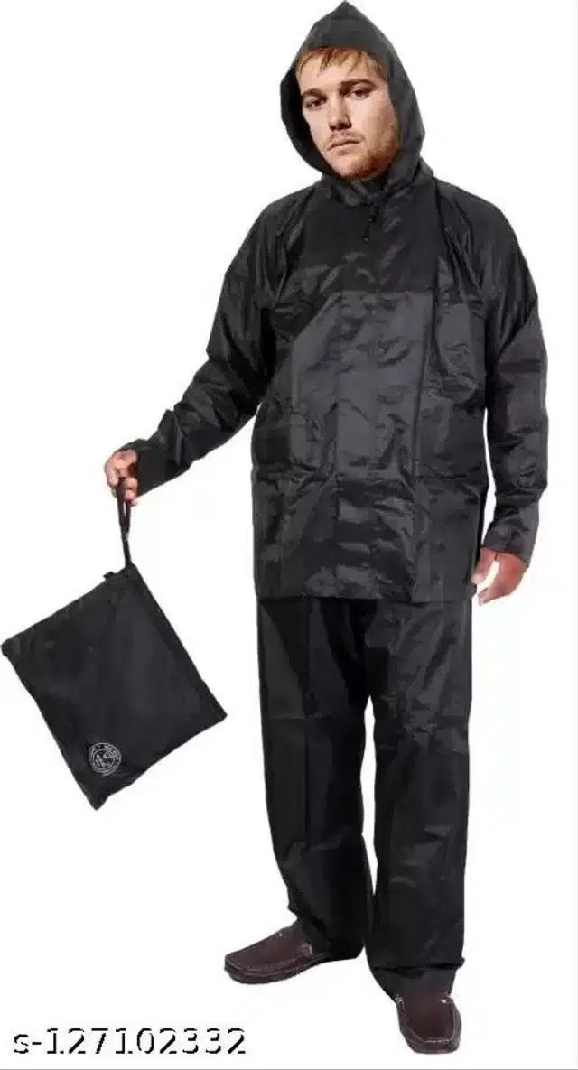 Raincoats For Men, Black, M