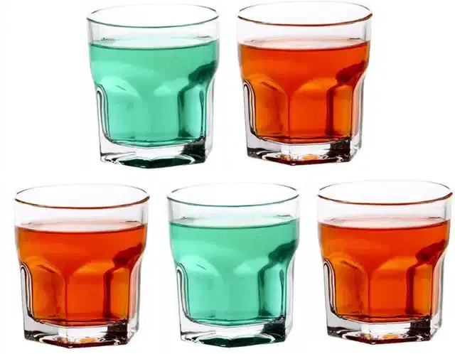 Liquor cum Cocktail Glasses, Transparent, 250 ml, Pack of 5