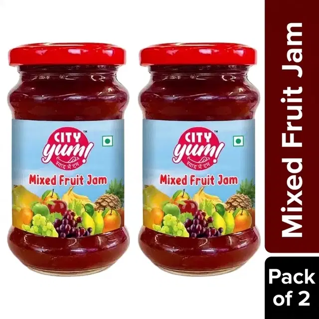 Cityyum Mix Fruit Jam 2X500 g (Pack of 2)