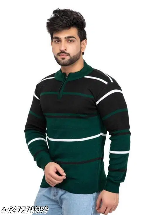 Full Sleeves Sweater for Men (Multicolor, M)