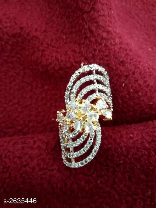 Fashionable Ring for Women (Silver, Free Size)