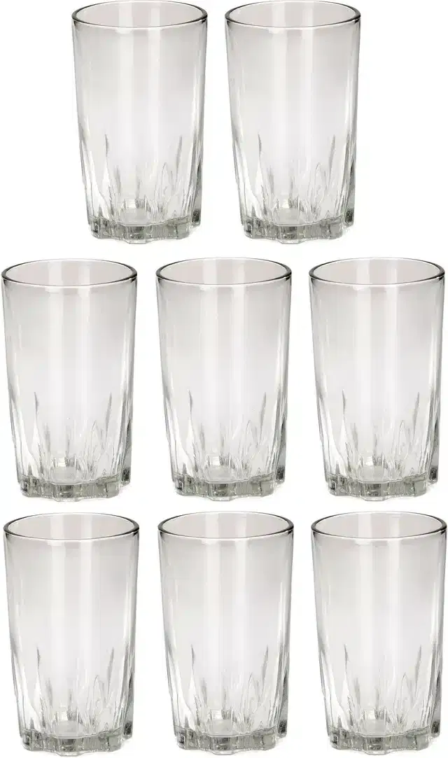 Liquor cum Cocktail Glasses, Transparent, 200 ml, Pack of 8