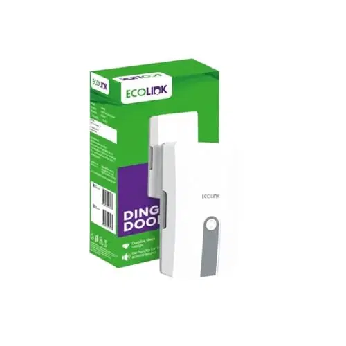 EcoLink Ding Dong Doorbell Grey | Clear Chime | Durable Casing | Easy Installation | Home Entry Sound Unit | Pack Of 1