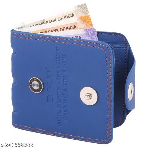 Faux Leather Wallet for Men (Multicolor)