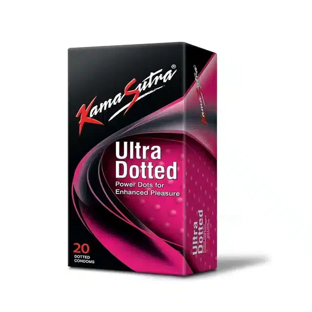 KamaSutra Ultra Dotted Condoms for Men, Pack of 20