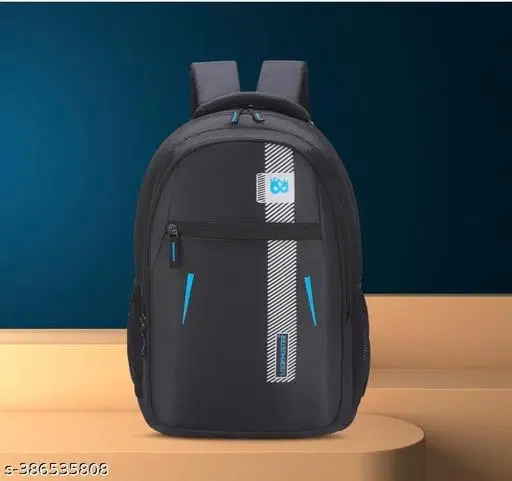 Rubber Backpack for Men & Women, Black