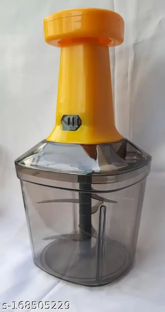 Plastic Push Vegetable Chopper, Multicolor