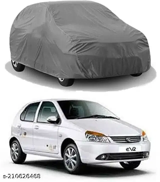 Taffeta Waterproof Car Cover for Tata Indica eV2, Multicolor