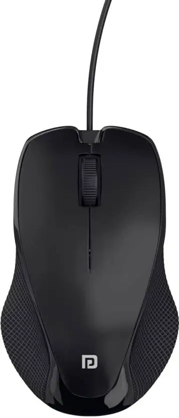 Portronics Toad 101,POR 1800 Wired Optical Mouse, USB 2.0, Black, Pack of 1