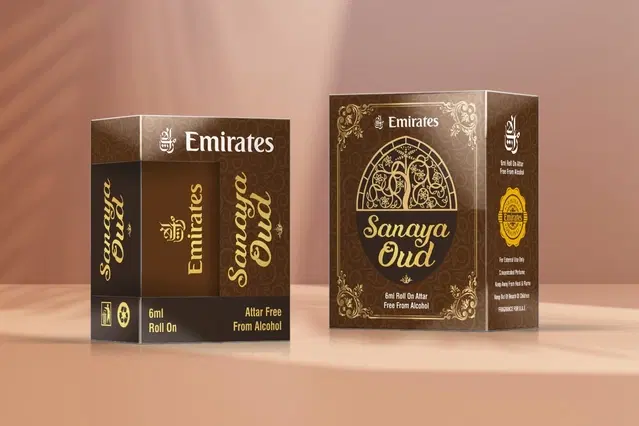 Emirates Sanaya Oud  Alcohol Free Roll On Ittar for Men & Women, 6 ml
