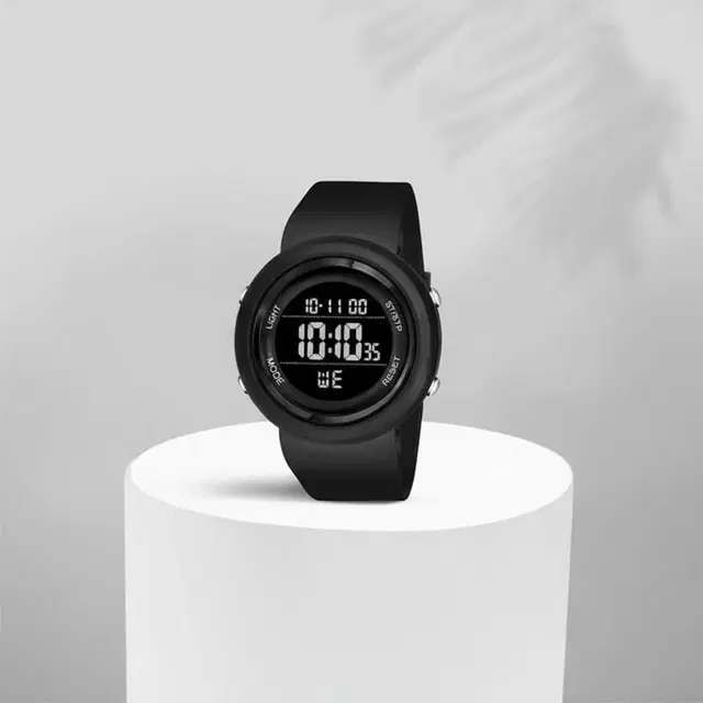 Digital Watch - For Boys & Girls Trending Full Black Round Waterproof Gym Fitness Freak, Pack of 1, Pack of 1, Pack of 1