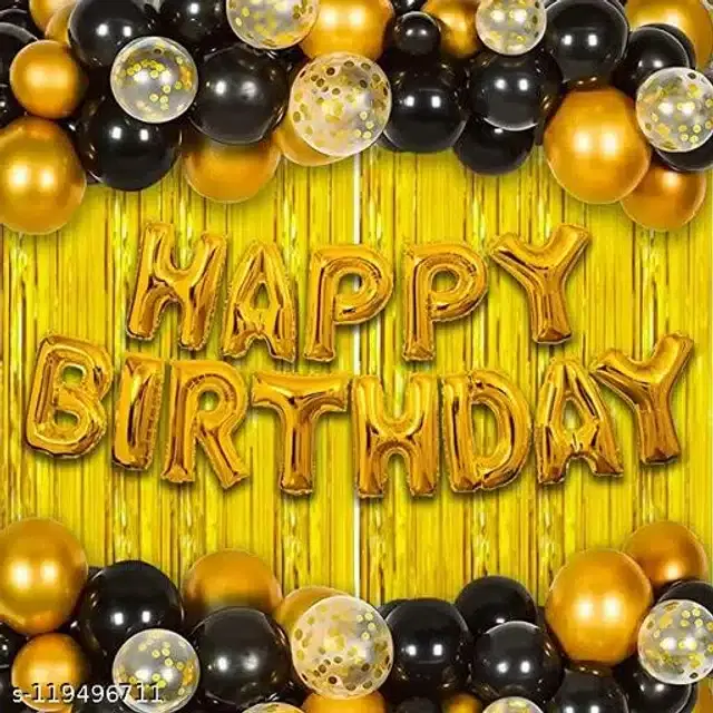 Birthday Party Decoration Kit, Multicolor, Set of 33