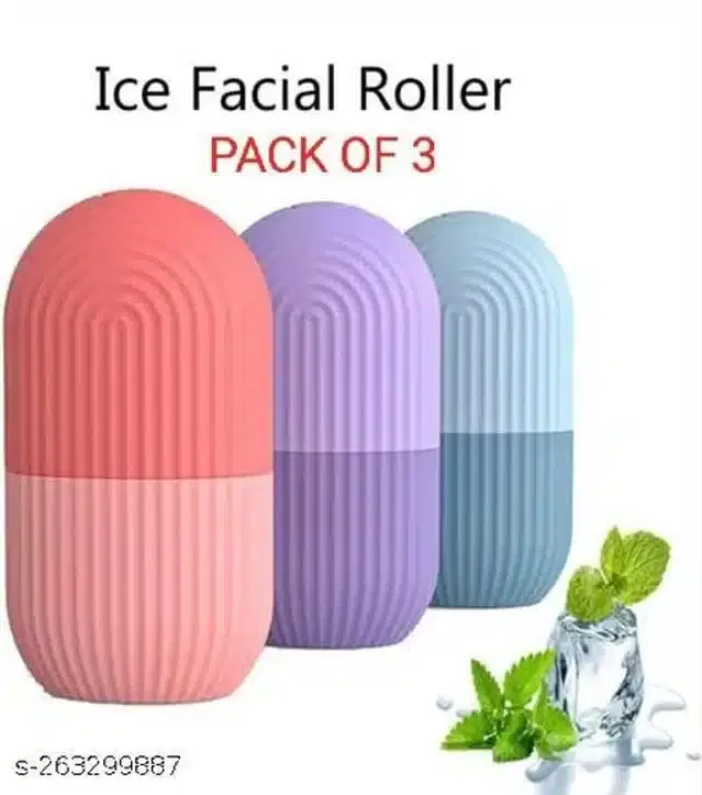 Face Ice Roller For Women, Multicolor, Pack Of 3