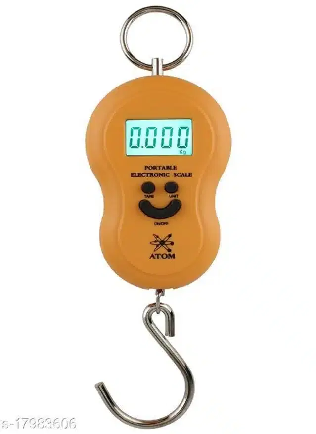 Portable Digital LCD Weighing Scale, Assorted