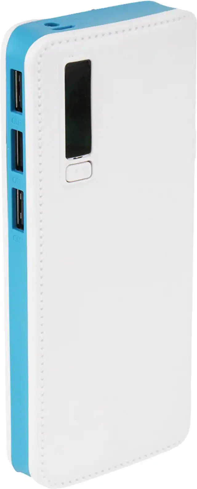 Portable Inbuilt Cables Power Bank, Blue & White, 20000 mah