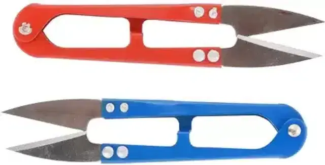 Thread Cutting Scissors, Multicolor, Pack of 2