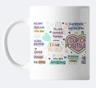 Ceramic Gifting Mug, White, 330 ml