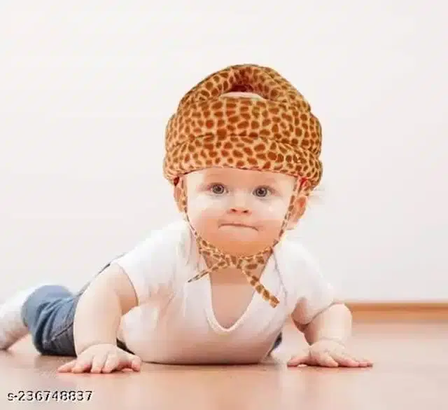 Baby Safety Helmet (Brown, 0- 1 Years)
