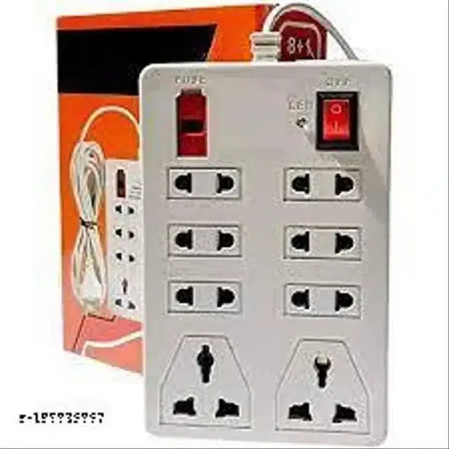 Plastic Universal Surge Protector, White