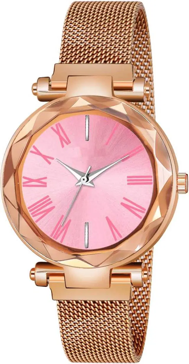 Metal Strap Analog Watch for Women & Girls (Multicolor)