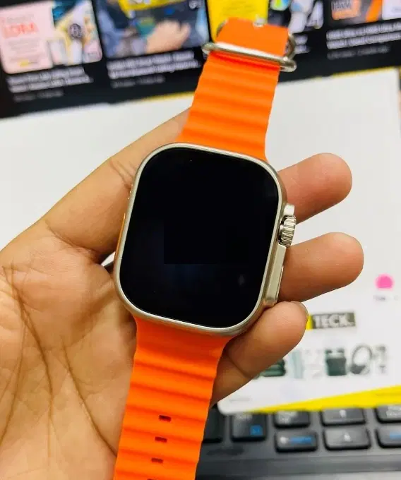 Nylon Strap Smart S8 Ultra Smart Watch for Men & Women, Orange